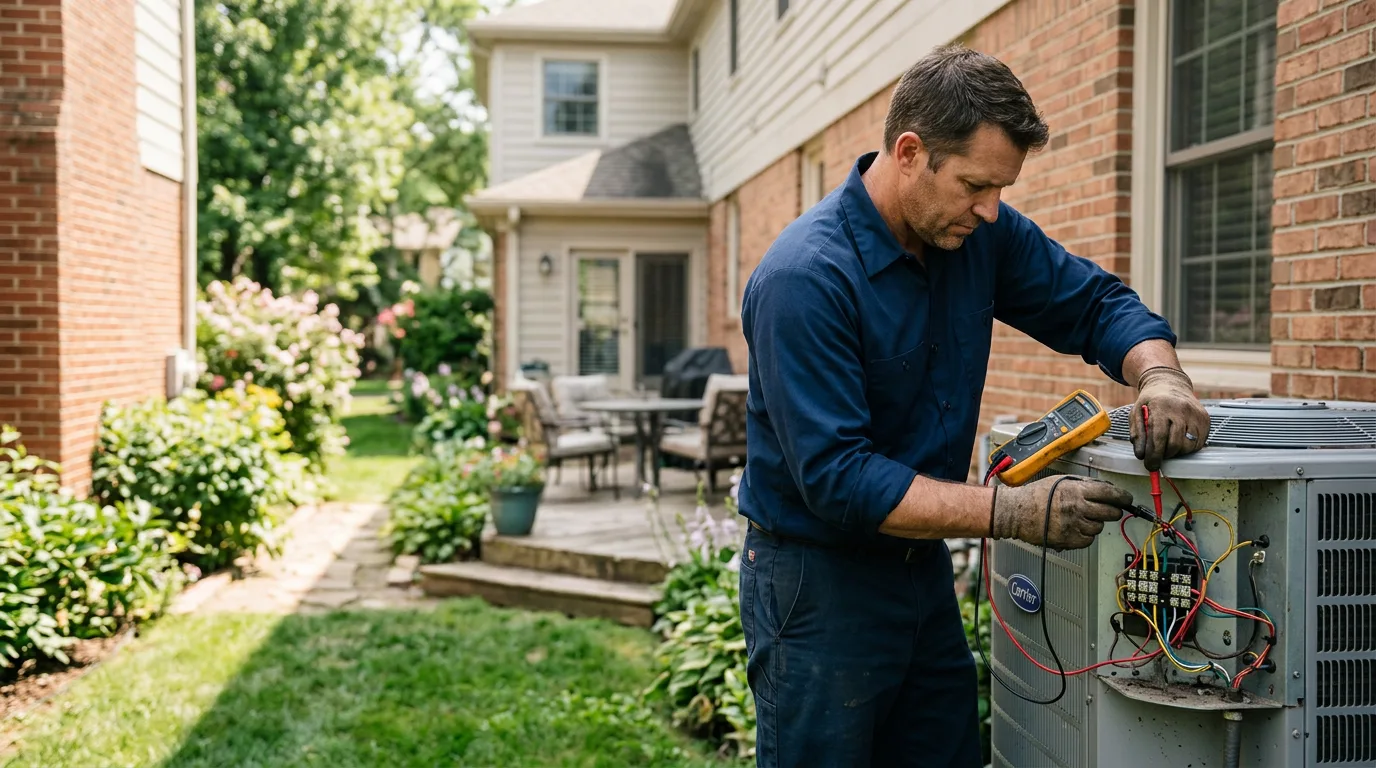 HVAC technician working near Raeford, NC